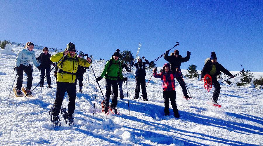 Raquetas de Nieve Madrid. 16 €. Aparcamiento privado