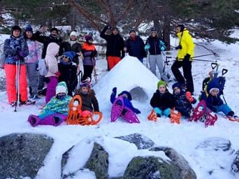 Raquetas de nieve en Madrid