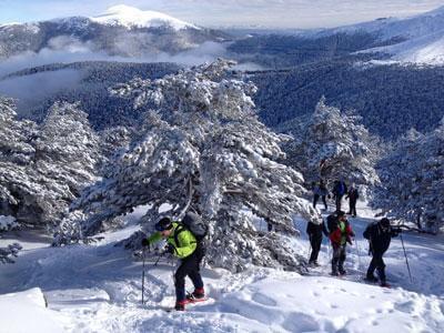 Raquetas de nieve en Madrid