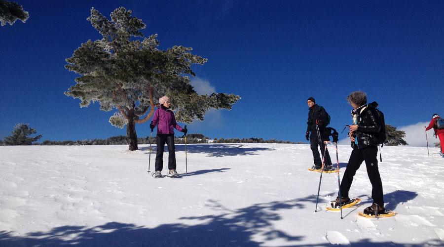 Raquetas de nieve en Madrid. (Peñalara).