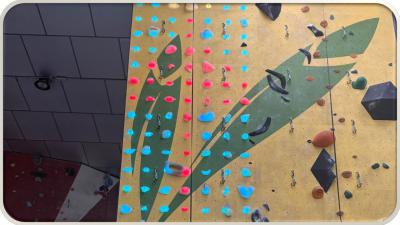 Interactive climbing wall